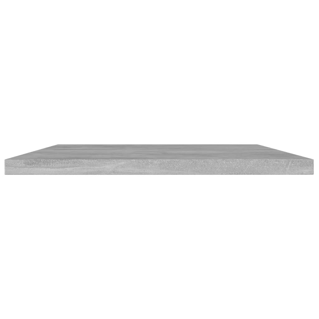 Panneaux de bibliothèque 4 pcs gris béton bois d’ingénierie