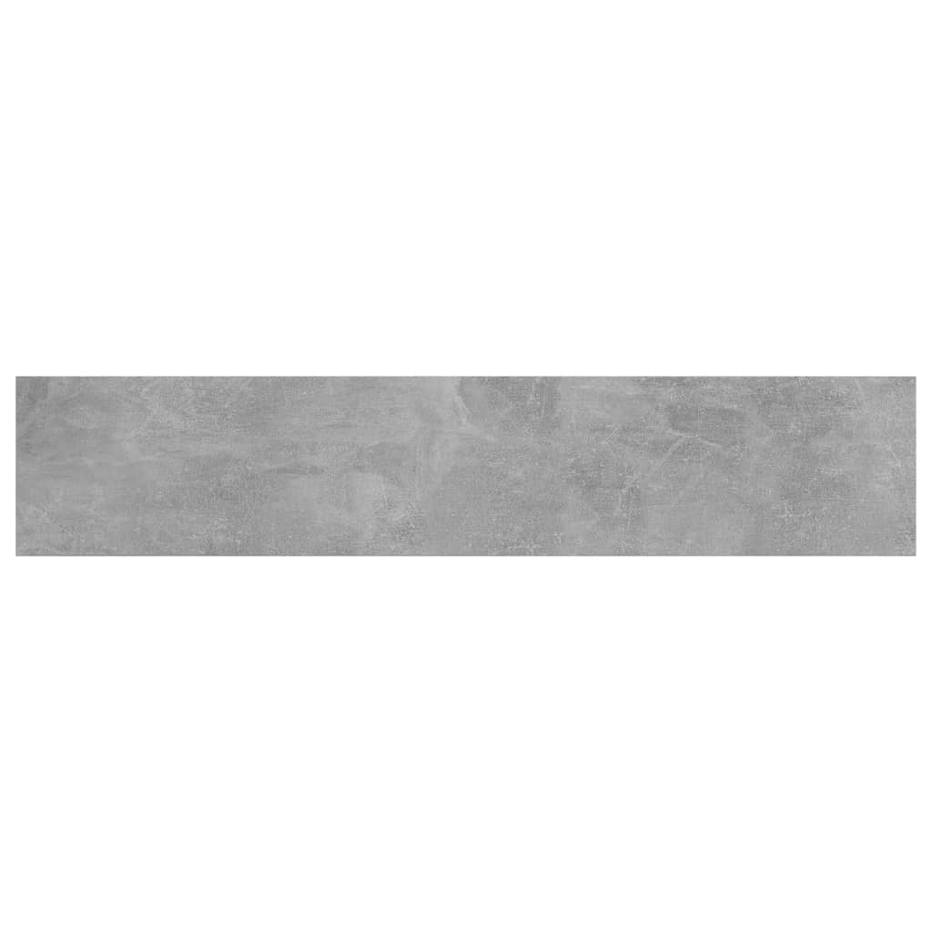 Panneaux de bibliothèque 4 pcs gris béton bois d’ingénierie
