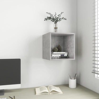 Armoire murale Gris béton 37x37x37 cm Bois d’ingénierie