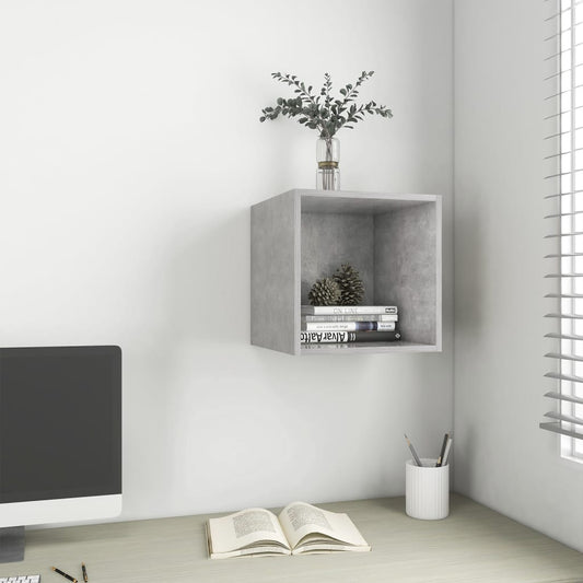 Armoire murale Gris béton 37x37x37 cm Bois d’ingénierie