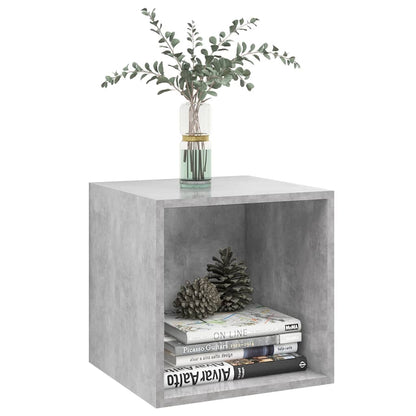 Armoires murales 2 pcs Gris béton 37x37x37 cm Bois d’ingénierie