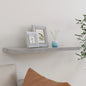 Étagère murale flottante Gris béton 80x23,5x3,8 cm MDF