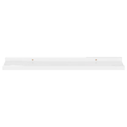 Étagères murales 4 pcs Blanc brillant 60x9x3 cm