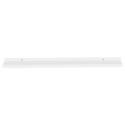 Étagères murales 2 pcs Blanc 115x9x3 cm