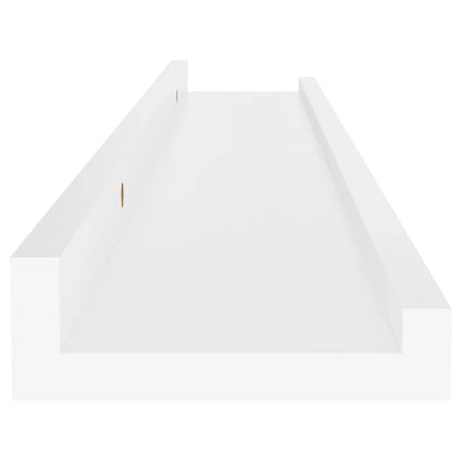 Étagères murales 4 pcs Blanc 60x9x3 cm