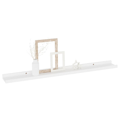 Étagères murales 4 pcs Blanc 80x9x3 cm