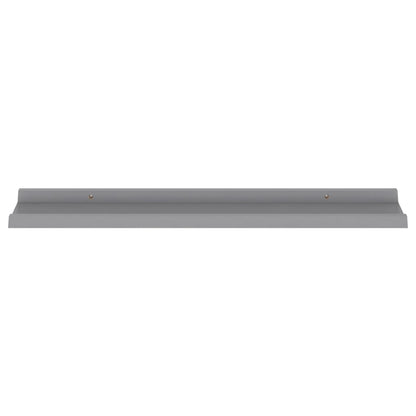 Étagères murales 4 pcs Gris 80x9x3 cm