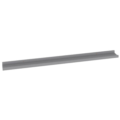 Étagères murales 4 pcs Gris 100x9x3 cm