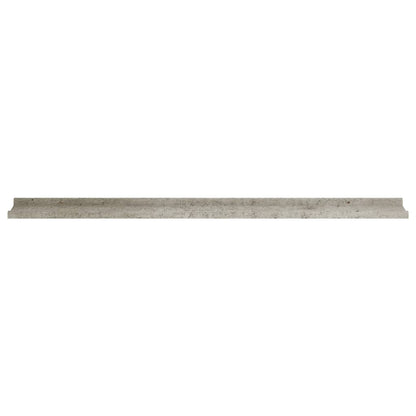 Étagères murales 4 pcs Gris béton 115x9x3 cm