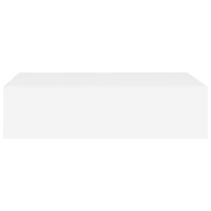 Étagères à tiroirs murales 2 pcs Blanc 40x23,5x10 cm MDF