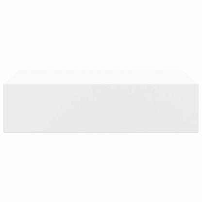 Étagères à tiroirs murales 2 pcs Blanc 40x23,5x10 cm MDF