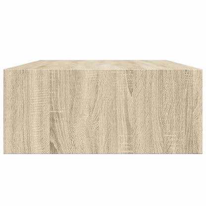Étagère à tiroir murale chêne 40x23,5x10 cm MDF