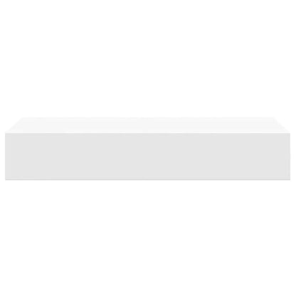 Étagères à tiroirs murales 2 pcs Blanc 60x23,5x10 cm MDF