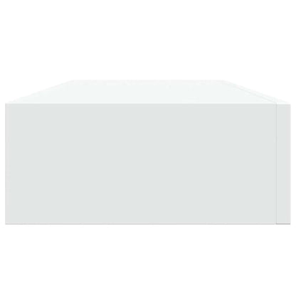 Étagères à tiroirs murales 2 pcs Blanc 60x23,5x10 cm MDF