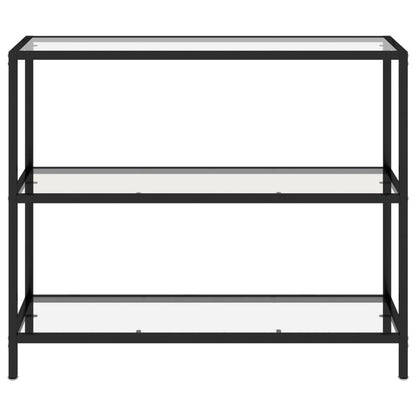 Étagère transparent 100x36x90 cm verre trempé