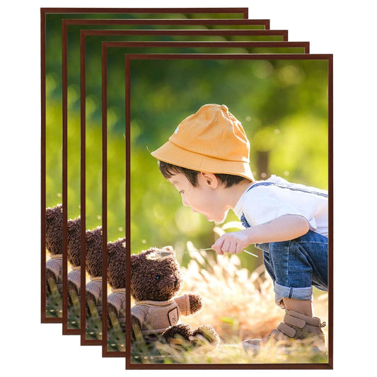 Collage de cadres photo 5 pcs de mur table Bronze 59,4x84cm MDF