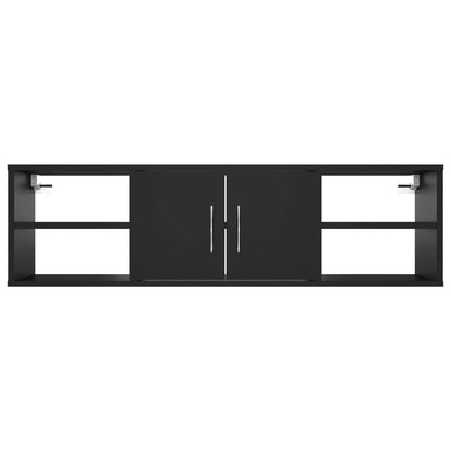Étagère murale Noir 102x30x29 cm Bois d’ingénierie