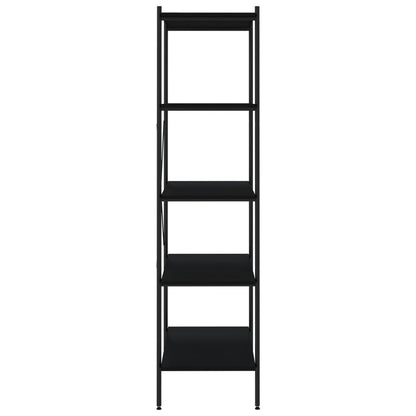 Étagère à 5 niveaux Noir 80x40x163 cm