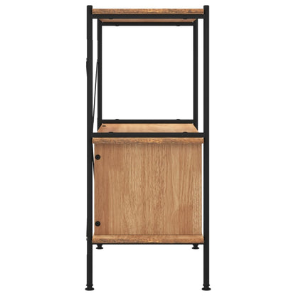 Étagère à 3 niveaux armoire 80x40x92 cm Acier bois d'ingénierie