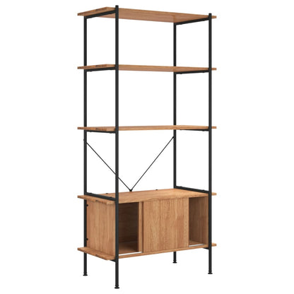 Étagère à 5 niveaux armoire 80x40x163cm Acier bois d'ingénierie
