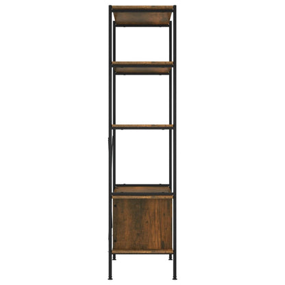 Étagère à 5 niveaux armoire 80x40x163cm Acier bois d'ingénierie