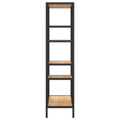 Étagère à livres 80x30x120 cm Acier et bois d'ingénierie