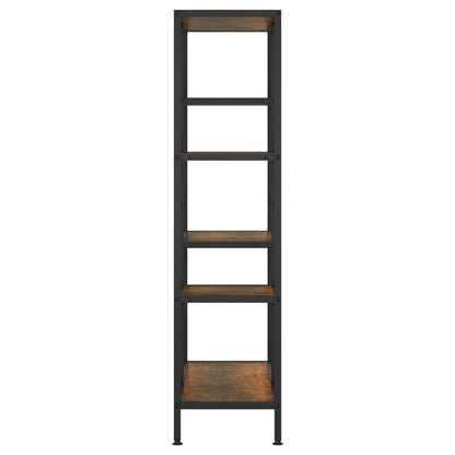 Étagère à livres 80x30x120 cm Acier et bois d'ingénierie
