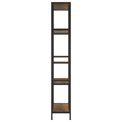 Étagère à livres 80x30x180 cm Acier et bois d'ingénierie