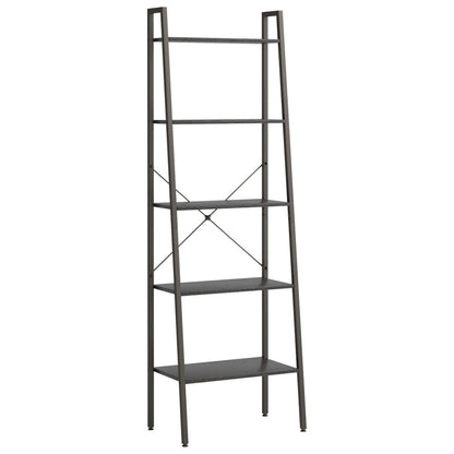 Étagère sur pied 5 niveaux Noir 56x35x174 cm