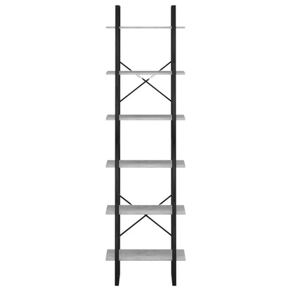 Étagère de rangement Gris béton 60x30x210 cm Bois d'ingénierie