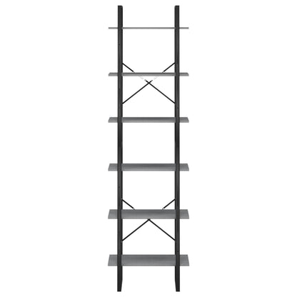 Étagère de rangement Gris 60x30x210 cm Bois de pin massif