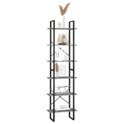 Étagère de rangement Gris 60x30x210 cm Bois de pin massif