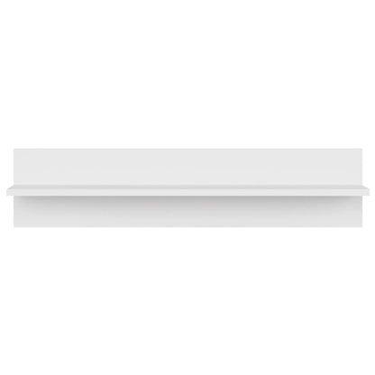 Étagères murales 2 pcs Blanc 80x11,5x18 cm bois d'ingénierie