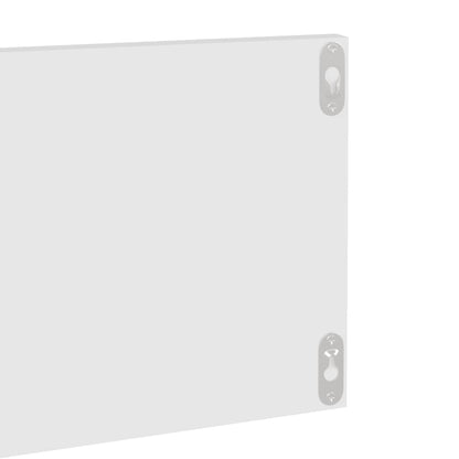 Étagères murales 2 pcs Blanc 80x11,5x18 cm bois d'ingénierie