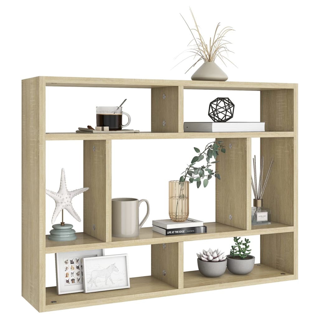 Étagère murale Chêne sonoma 75x16x55 cm Bois d'ingénierie
