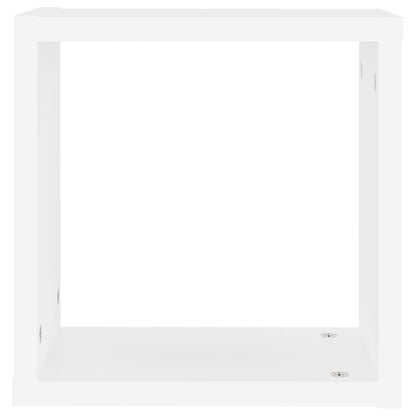 Étagères cube murales 6 pcs blanc 30x15x30 cm