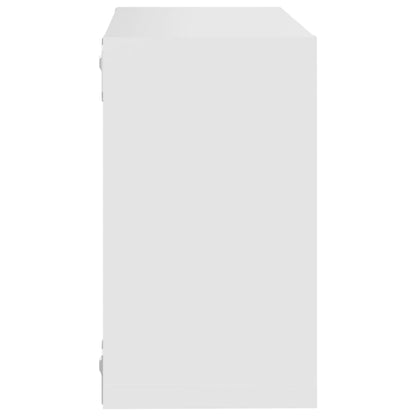 Étagères cube murales 2 pcs Blanc 26x15x26 cm