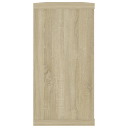 Étagères cube murales 4 pcs chêne sonoma bois d'ingénierie