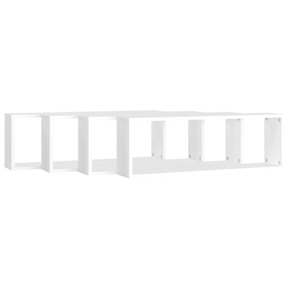 Étagères cube murales 4pcs Blanc 80x15x26,5cm bois d'ingénierie