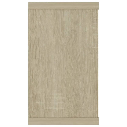 Étagères cube murales 2 pcs chêne sonoma bois d'ingénierie