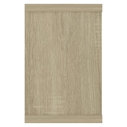 Étagères murales cube 2 pcs Chêne sonoma Bois d’ingénierie