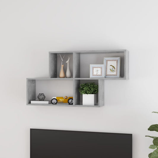 Étagère murale Gris béton 100x18x53 cm Bois d’ingénierie