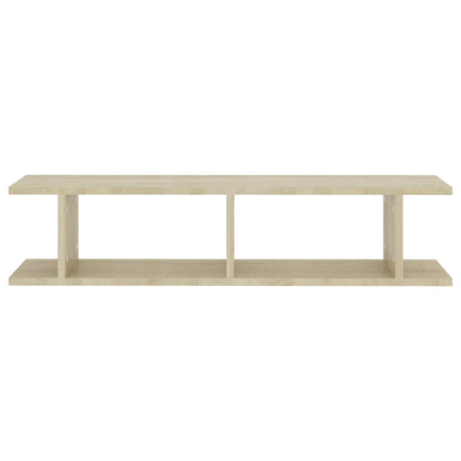 Étagères murales 2pcs Chêne sonoma 90x18x20cm bois d'ingénierie