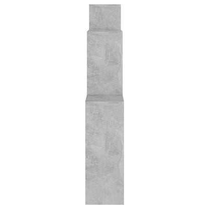 Étagère murale cube Gris béton 80x15x78,5 cm Bois d’ingénierie