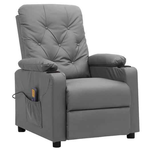 Fauteuil de massage Gris Similicuir