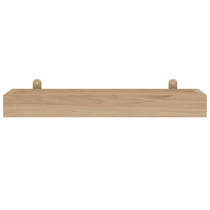 Étagères murales 2 pcs 60x15x4 cm bois de teck massif