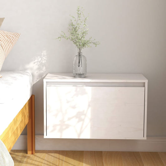 Armoire murale Blanc 60x30x35 cm Bois de pin massif