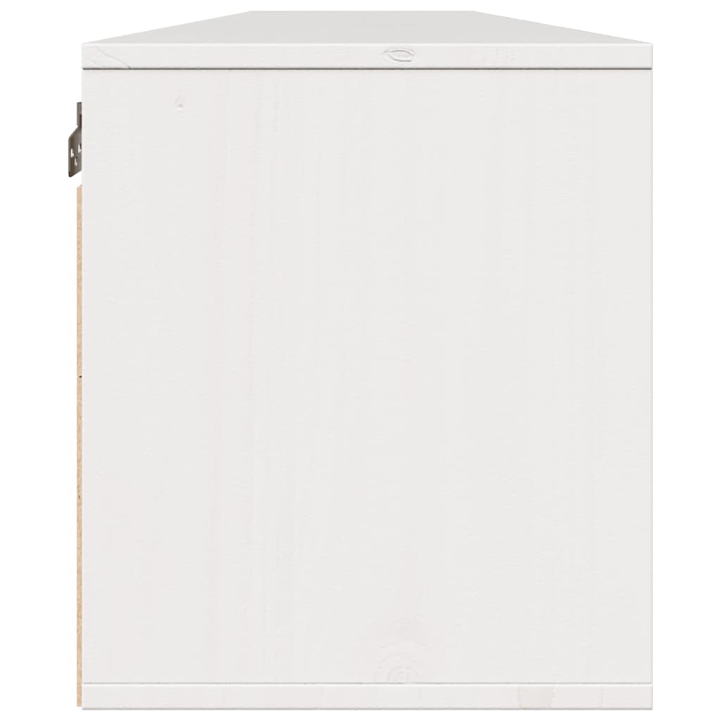 Armoires murales 2 pcs Blanc 100x30x35 cm Bois de pin massif