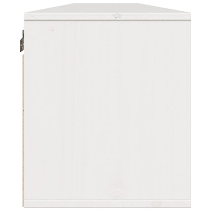 Armoires murales 2 pcs Blanc 100x30x35 cm Bois de pin massif