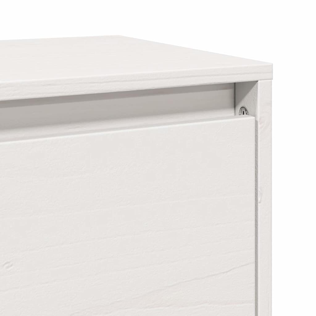 Armoires murales 2 pcs Blanc 100x30x35 cm Bois de pin massif